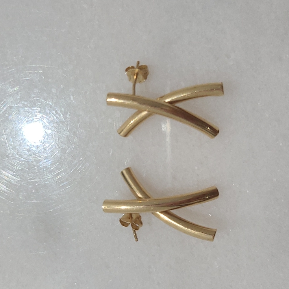 Tiffany Paloma Picasso 18k earrings Vintage! - Picture 2 of 3